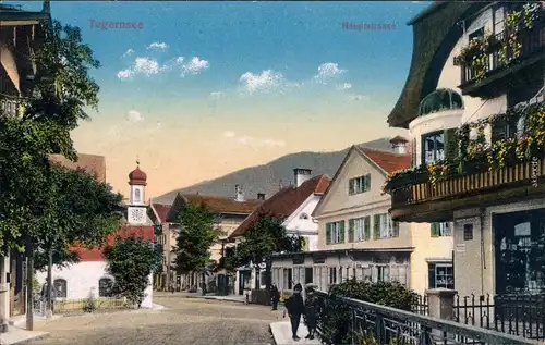 Ansichtskarte Tegernsee (Stadt) Hauptstraße 1914