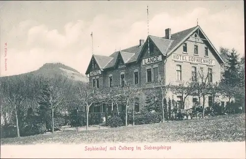 Ittenbach Königswinter Sophienhof mit Oelberg im Siebengebirge 1913
