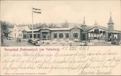 Niederneukirch Neukirch Oberlausitz Wjazońca  Partie am Georgenbad 1903