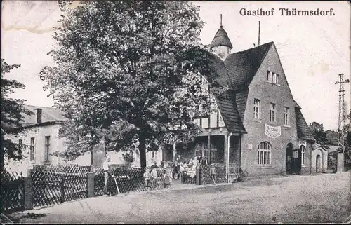 Thürmsdorf Struppen (Sächsische Schweiz) Partie am Gasthof  b Königstein 1920