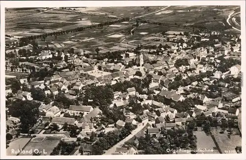 Ruhland Rólany Luftbild Foto Ansichtskarte b Senftenberg Niederlausitz 1930