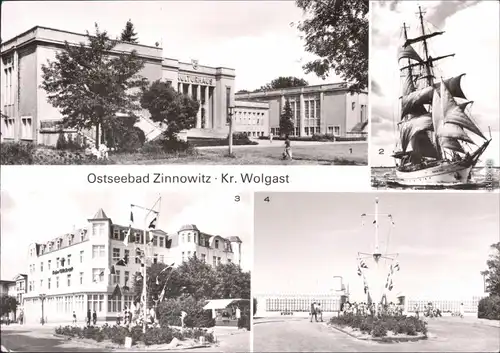 Zinnowitz  Kulturhaus, Segelschulschiff  Wilhelm Pieck  Heim "Glück auf  1983