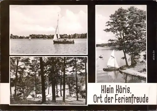 Ansichtskarte Klein Köris Groß Köris Blick auf den See mit Segelbooten (3) 1969