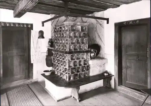 Rudolstadt Volkskundemuseum  Birkenheider Haus  Napfkachelofen 1978