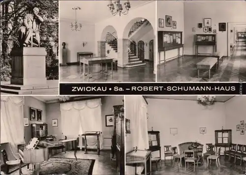 Zwickau Robert-Schuhmann-Haus - verschiedene Innenansichten 1977/1974
