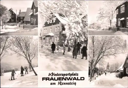 Frauenwald Verschiedene Stadt- und Umland-Ansichten - winterliche Szene 1974