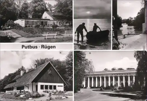 Putbus 1. Konsum-Gaststätte "Rosencafé Im Park, HO-Gaststätte  Lauterbach 1980