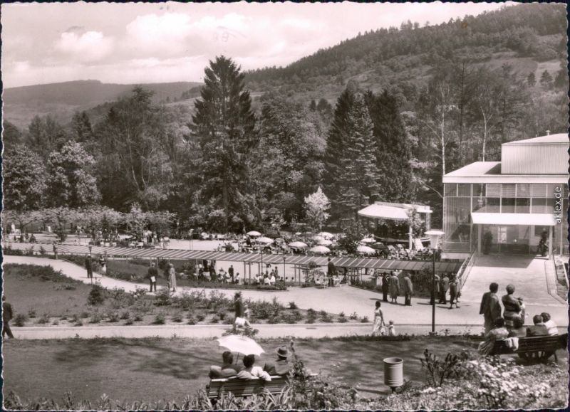 Foto Ansichtskarte Bad Orb Kurhaus im Kurpark 1959 Nr