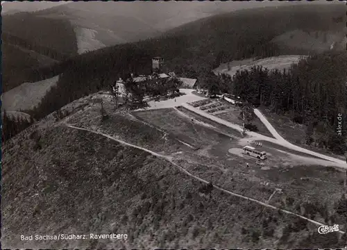 Bad Sachsa Blick auf das Hotel Ravensberg 1965