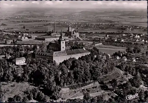 Siegburg Blick auf die Siegburg - Benediktinerabtei Michaelsberg 1956