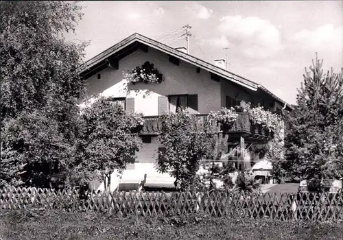 Wallgau Haus Adelheid - Außenansicht Foto Ansichtskarte  1984