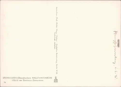 Steinhausen-Bad Schussenried Wallfahrtskirche von Dominicus Zimmermann 1938