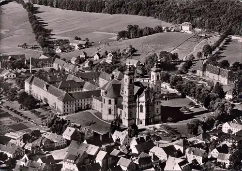 Luftbild Ottobeuren Benediktinerabtei von Oben 1965