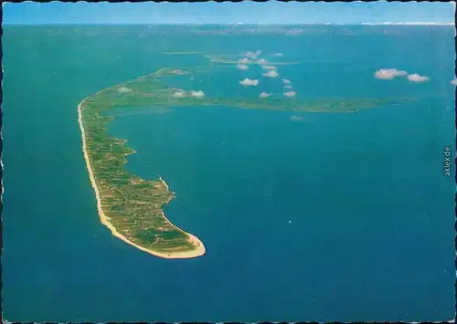 Insel Sylt Luftaufnahme von Süden Ansichtskarte  1985