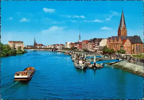 Bremen Weser  Ansichtskarte 1960