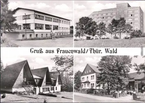 Frauenwald FDGB-Erholungsheime, Rennsteig Wanderhütten 1983