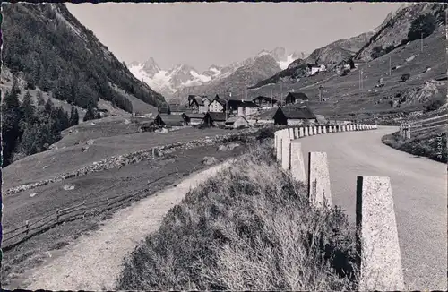 Wassen Sustenstraße Foto Ansichtskarte Kanton Uri 1943