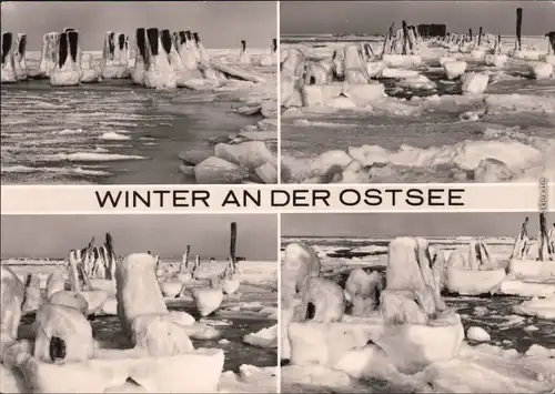 Winter an der Ostsee Foto Ansichtskarte  1975