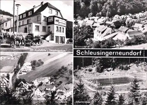 Schleusingerneundorf Nahetal Waldau  Gaststätte   Schwimmbad 1983