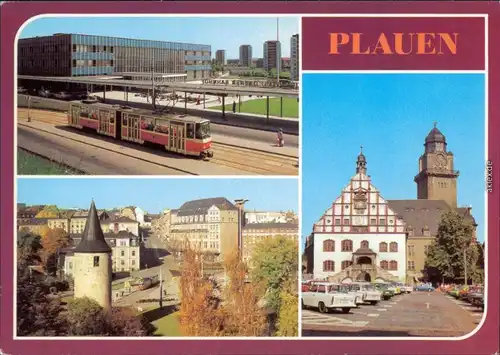 Plauen (Vogtland) Oberer Bahnhof, Otto-Grotewohl-Platz (heute Tunnel 1981