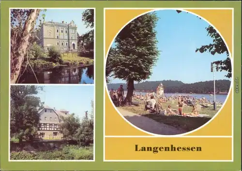 Langenhessen Julius-Fucik-Oberschule, Bärmühle, Koberbachtalsperre, Bad 1981