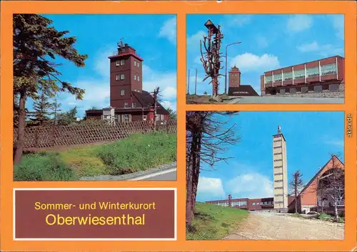 Oberwiesenthal Wetterwarte Fichtelberg, HO-Gaststätte Fichtelberghaus  1981