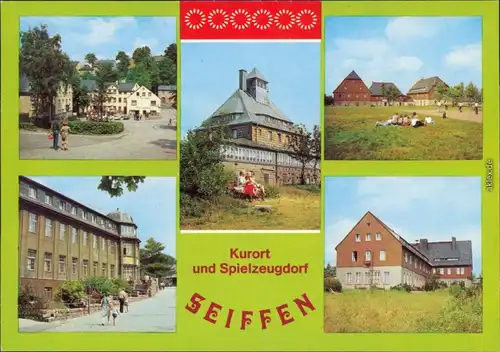 Seiffen (Erzgebirge) Gaststätte Buntes Haus, Spielzeugmuseum Schwartenberg 1981