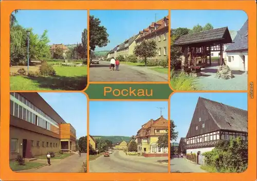 Pockau (Erzgebirge) Kurpark, Max-Roscher-Straße, Museum Oelmühle,   1984