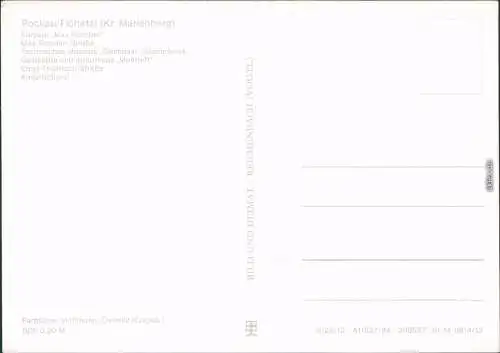 Pockau (Erzgebirge) Kurpark, Max-Roscher-Straße, Museum Oelmühle,   1984