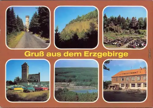 Annaberg-Buchholz Pöhlberg   Scheibenberg - Orgelpfeifen MB Erzgebirge 1981