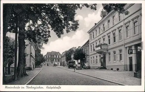 Ansichtskarte Marienheide Partie in der Hauptstraße 1951