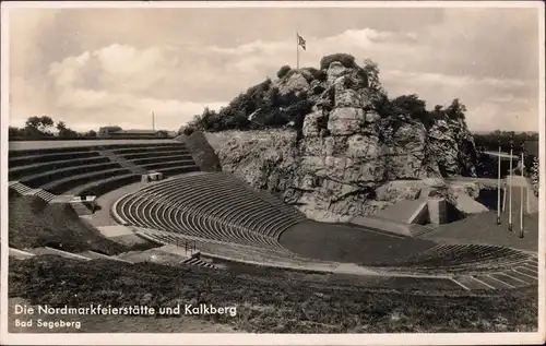 Bad Segeberg Feierstätte -  Stadion am Kalkberg Foto Ansichtskarte 1936