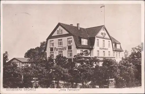 Grömitz (Holstein) Villa Fernsicht Ansichtskarte
 1930