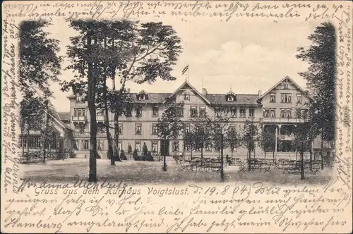 Clausthal-Zellerfeld Partie am Kurhaus Ansichtskarte Harz b Goslar 1904