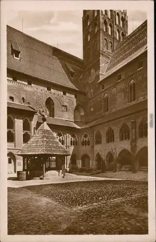 Marienburg Malbork Marienburg - Kreuzgang im Hochschloss 1930