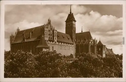 Marienburg Malbork Marienburg Westpreussen, Hochschloss, Südost-Ansicht 1930