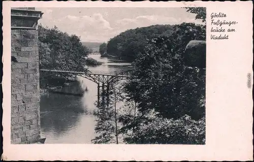 Görlitz Zgorzelec Fußgängerbrücke am Viadukt 1930 