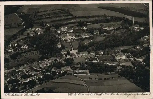 Berggießhübel-Bad Gottleuba-Berggießhübel Luftbild Stadt und Heilstätte 1935 