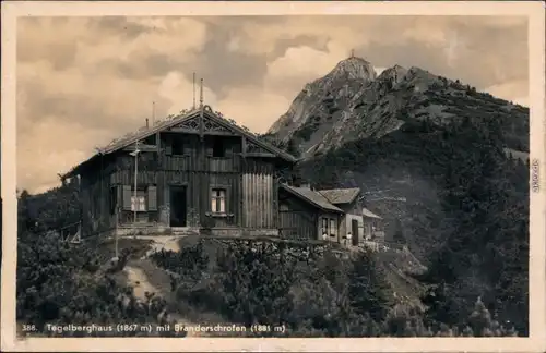 Schwangau (Tegelberg Branderschrofen) Tegelberghaus (1867 m) (1881 m) 1932