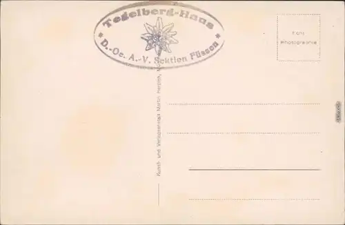 Schwangau (Tegelberg Branderschrofen) Tegelberghaus (1867 m) (1881 m) 1932