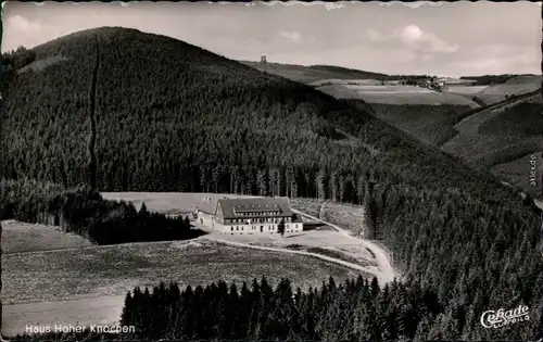 Schmallenberg Luftbild Haus Hoher Knochen Sauerland 1955