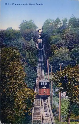 Chardonne Funiculaire du Mont Pélerin Ansichtskarte CPA Kanton Waadt 
1914