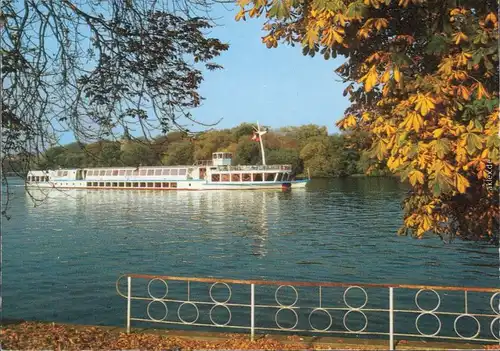 Ansichtskarte Berlin Flaggschiff der Weißen Flotte - MS "Wilhelm Pieck" 1988