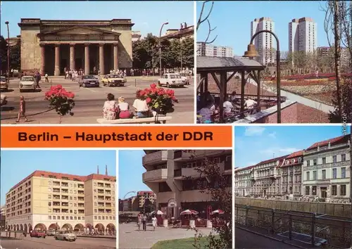 Berlin Mahnmal Unter den Linden  Rathausstraße Biergarten am Spittelmarkt  1987