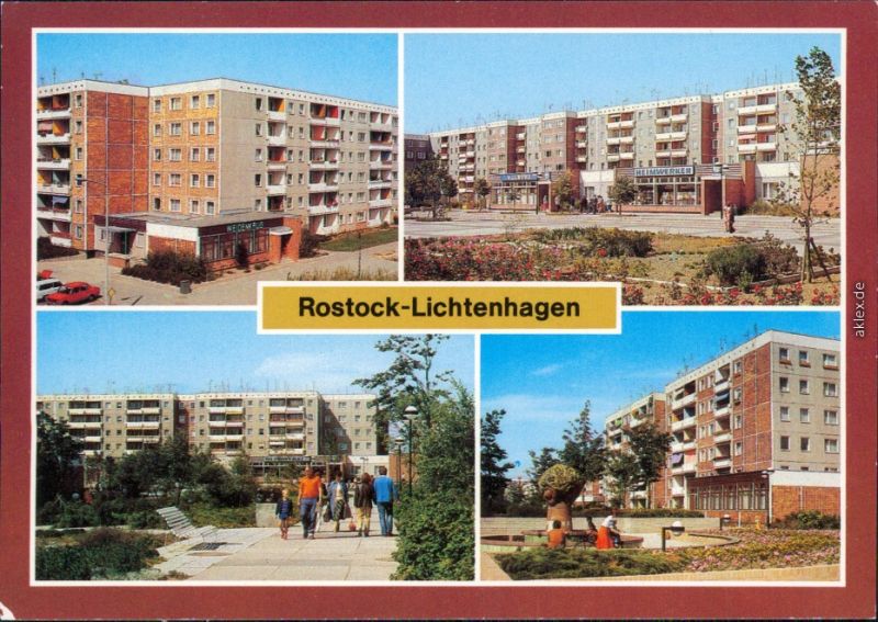 Lichtenhagen Rostock Gaststatte Weidenkrug Fussgangerboulevard