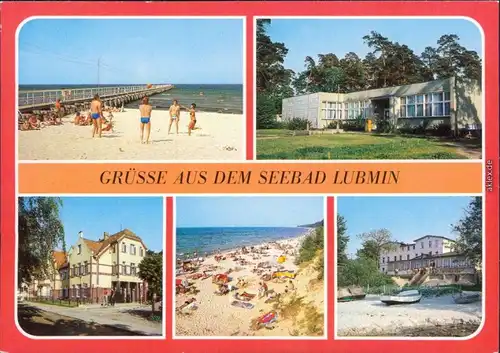 Lubmin Am Strand, Postamt, FDGB_Heim "Philipp Müller", und "Hotel am Meer" 1983