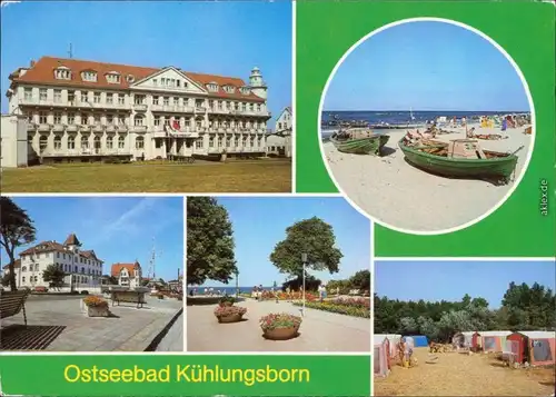 Kühlungsborn FDGB-Erholungsheim "Georgi Dimitroff", Strand  Campingplatz 1986