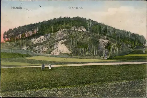 Bertsdorf-Hörnitz Partie an der Koitsche - Restauration b Görlitz 1916