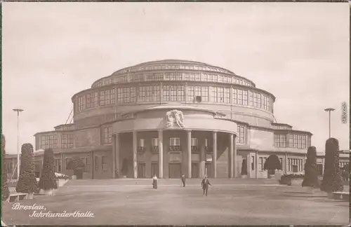 Breslau Wrocław Jahrhunderthalle / Hala Stulecia Ansichtskarte  1932