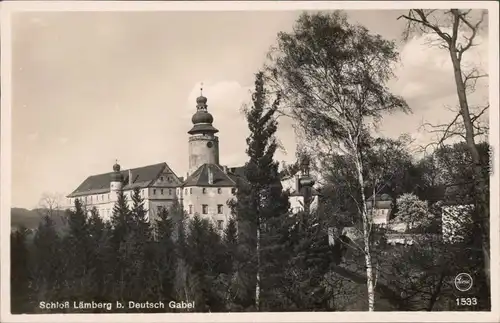 Deutsch Gabel Jablonné v Podještědí Schloß Lämberg b Gablonz Liberec  1932